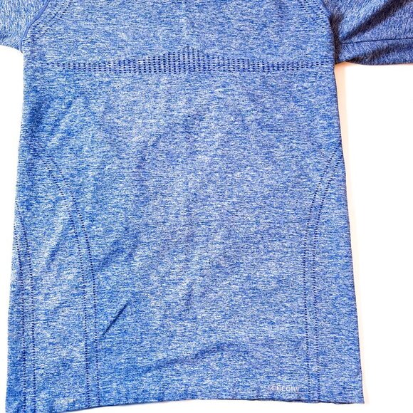 Saucony Dash Seamless Long Sleeve Running Tee Blue Heather Extra Large XL - Picture 3 of 10
